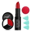 CAHIUYOA Halloween Joker Clown Makeup Kit,Black White Red Face body Paint with Red Clown Nose,Lipstick,3PCS Green Powder Puff,Professional Halloween Stage Cosplay joker Sfx Makeup view 1
