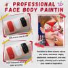 CAHIUYOA Halloween Joker Clown Makeup Kit,Black White Red Face body Paint with Red Clown Nose,Lipstick,3PCS Green Powder Puff,Professional Halloween Stage Cosplay joker Sfx Makeup view 3