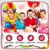 CAHIUYOA Halloween Joker Clown Makeup Kit,Black White Red Face body Paint with Red Clown Nose,Lipstick,3PCS Green Powder Puff,Professional Halloween Stage Cosplay joker Sfx Makeup view 4