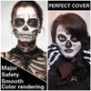 XINGXYUEL Black White Face Body Paint Professional Oily Based Body Face Paint Foundation Halloween Makeup Palette Kit for Halloween Skeleton Vampire Zombie Goth Stage SFX Special Effects Makeup view 3