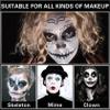 XINGXYUEL Black White Face Body Paint Professional Oily Based Body Face Paint Foundation Halloween Makeup Palette Kit for Halloween Skeleton Vampire Zombie Goth Stage SFX Special Effects Makeup view 4