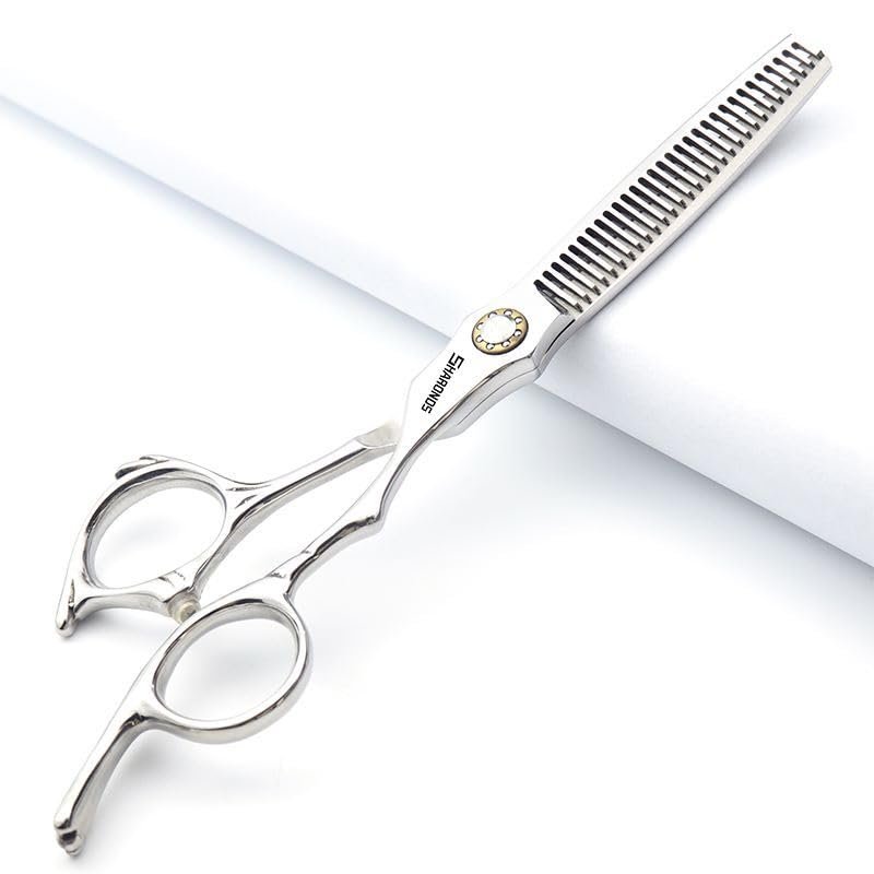 6/6.5-inch professional hairdressing set with sharp blades, easy to trim, suitable for hairdressers, hair salons, and families. (6-in thinning scissors)
