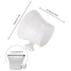 Plastic Shaving Soap Bowl, Foam Shaving Soap Cream Bowl Men Shaving Bowl Soap Cream Bowl with Handle Soap Mug Bowl Barber Cleaning Soup Cup Shaving Brush Bowl for Men (White) view 2