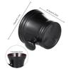 Plastic Shaving Soap Bowl, Foam Shaving Soap Cream Bowl Men Shaving Bowl Soap Cream Bowl with Handle Soap Mug Bowl Barber Cleaning Soup Cup Shaving Brush Bowl for Men (Black) view 2