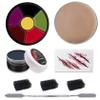 Halloween Makeup Kit Special Effects Zombie Makeup Kit Fake Blood Gel,Scar Wax with Spatula,Temporary sticker and Sponges SFX Set for Vampire cosplay makeup view 1
