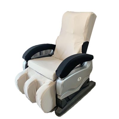 EVURU Full Body Shiatsu Massage Chair Cover, Zero Gravity Chair Cover Furniture Covers Cover Washable Stretch Fabric Massage Chair Cover (Beige, Package 3)