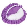 U Shaped Neck Support Cushion, Travel Flight Neck Pad, Skin Friendly Beauty Salon Face Pillow, Breathable Soft Table Bed Face Pillow for Beauty Salon SPA Massage(Purple) view 2