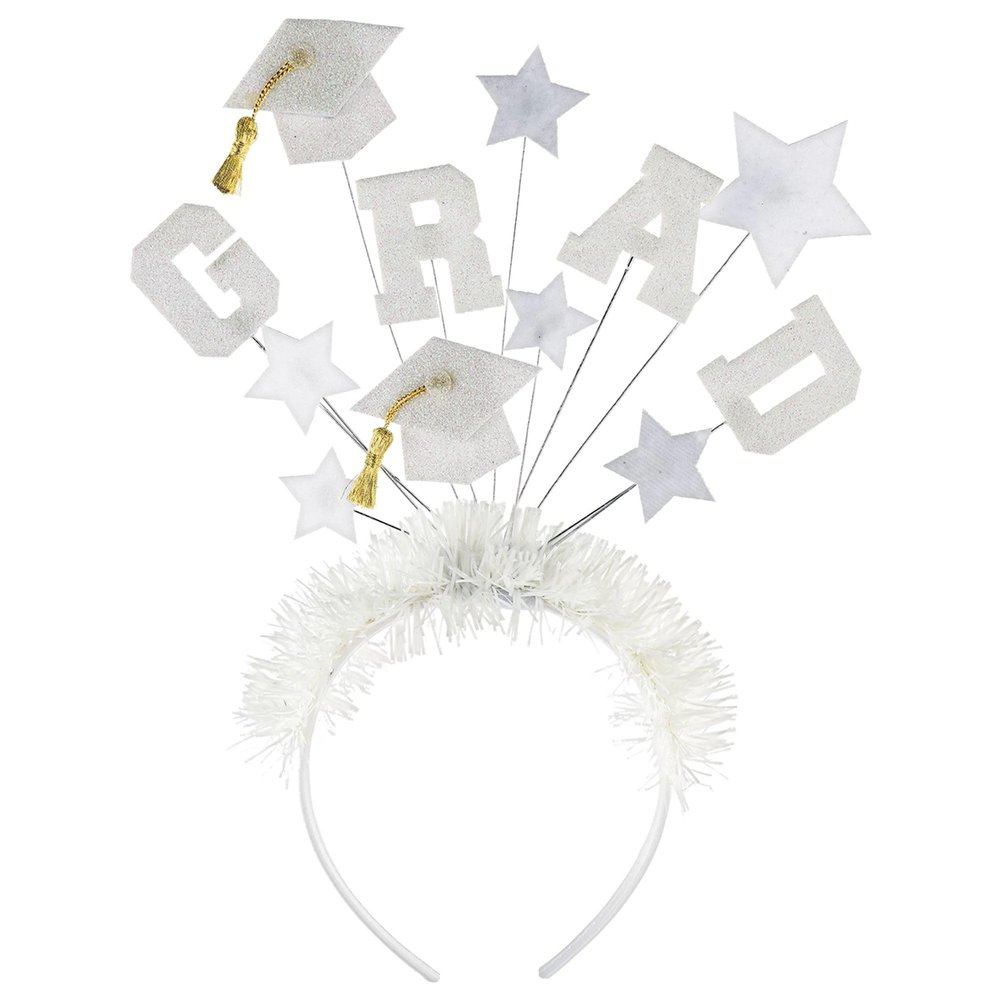 Amscan WHT HEADBAND GRAD
