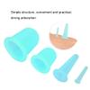 4pcs Silicone Gel Facial Cupping Set,Vacuum Massage Cup Kit,Vaccum Facial Massager Cupping Cup Face Lifting Firming Care for Body Face Neck Back Eye(Green) view 4