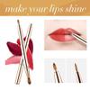 AKOAK Lipstick Brush, Exquisite Professional Lip Brush Applicator, Retractable Double Head Lipstick Brush, Lipstick Gloss Makeup Brush Tool for Women and Girls - Pack of 1 view 2