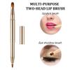 AKOAK Lipstick Brush, Exquisite Professional Lip Brush Applicator, Retractable Double Head Lipstick Brush, Lipstick Gloss Makeup Brush Tool for Women and Girls - Pack of 1 view 3