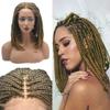 Braided Wig For Black Women Swiss Lace Front Braids Wigs Hand Tied Twist Braiding Wig With Baby Hair Natural Hairline Premium Quality Kanekalon Synthetic Braided Wigs For Black Women (LL602327F, #1B/27T) view 1