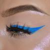 DELISOUL UV Neon Liquid Eyeliner, Matte Colored Eyeliner Pen, Waterproof Smudge-proof Pigmented Eye Liner, Glow Brightly Under UV Lights, Colorful Eye Makeup For Rave Party Music Festival, Neon Blue view 2