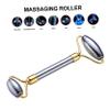 FRCOLOR Double- Facial Roller for Skin Care Natural Stone Massaging Roller for and Wrinkles Dual-sided Tool for Relaxation and for Face Eyes and Neck view 2