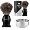Black Badger Shaving Brush and Shaving Bowl view 1
