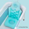 Alomejor Full Body Bath Pillow Quick Drying High Elasticity Bathtub Cushion Hanging Hole Bathtub Cushion (Blue) view 4