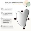Hysotok Stainless Steel Gua Sha Facial Tools, Face Roller and Gua Sha Set for Facial Massage, Neck, Eyes, Body, Chin Lift, and Skin Tightening (Silver Heart) view 3