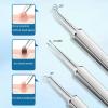 YSJJZRL Ultra-fine Acne Blackhead Removal Tweezers Beauty Salon Pimples Needles Deep Cleaner Clip Care Tool (3 Pcs) view 3