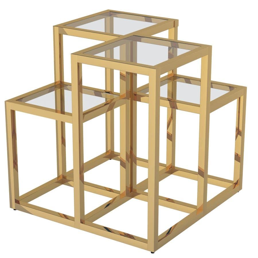 Gulab Homes Casini Accent Table in Gold 501632GL