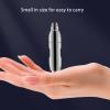 Silver Nose Hair Trimmer, Mini Manual Nose Hair Trimmer for Man, Gentle Nose Ear Hair Removal Tool for Home Office and Travel Use view 2