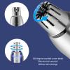 Silver Nose Hair Trimmer, Mini Manual Nose Hair Trimmer for Man, Gentle Nose Ear Hair Removal Tool for Home Office and Travel Use view 3