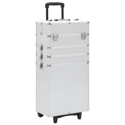 FAMIROSA Make-up Trolley Aluminum Silver,Weight:13.76lbs,91814