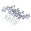 Beaupretty 2pcs Rhinestone Bridal Hair Comb for Wedding Elegant Zirconia Headpiece Lightweight Accessory for Brides and Girls for Parties and Special Occasions view 2