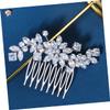 Beaupretty 2pcs Rhinestone Bridal Hair Comb for Wedding Elegant Zirconia Headpiece Lightweight Accessory for Brides and Girls for Parties and Special Occasions view 3