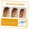 Beaupretty 2pcs Rhinestone Bridal Hair Comb for Wedding Elegant Zirconia Headpiece Lightweight Accessory for Brides and Girls for Parties and Special Occasions view 4