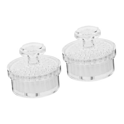 FOMIYES 2pcs Portable Facial Cleaning Brush Multi-Functional Face Scrubber for Deep Cleansing Exfoliating and Massaging for Skin Types Includes Protective Lid Gentle and Facial Care Tool