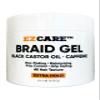 EZCARE Braid Gel Black Castor Oil/Caffeine/Non-Flaking/Moisturizing/Frizz Control/Grip Styling/All Hair Texture/Extra Hold (16 oz.) view 1