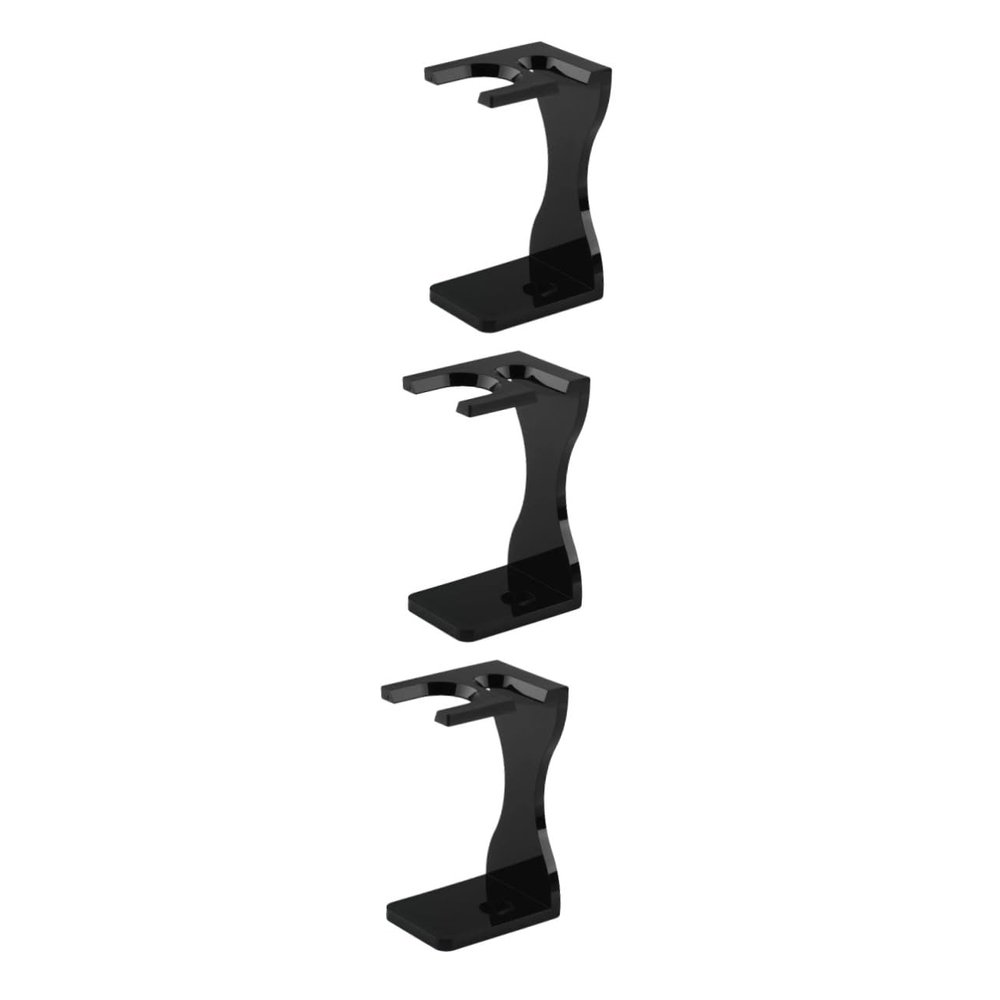 FOMIYES 3pcs Stand Shaving Brush Holder for Men Convenient Beard Brush Display Stand Storage for Daily Shaving Routine and Drying