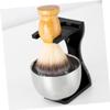 FOMIYES 3pcs Stand Shaving Brush Holder for Men Convenient Beard Brush Display Stand Storage for Daily Shaving Routine and Drying view 4