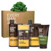 Every Man Jack Men's Bath and Body Gift Set - Amber + Sandalwood Scent - Clean Ingredients - Includes Hydrating Body Wash, 2-in-1 Shampoo, Aluminum-free Deodorant & Face Wash view 1