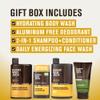 Every Man Jack Men's Bath and Body Gift Set - Amber + Sandalwood Scent - Clean Ingredients - Includes Hydrating Body Wash, 2-in-1 Shampoo, Aluminum-free Deodorant & Face Wash view 3