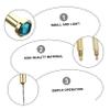 FOMIYES 3PCS Nail drilling drill Cuticle Drill jewelry rings for tips nail drill bits nail piercing drills drill nail tools Charm Piercing Tool decorate Metal manicure view 3