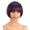 Free Tress Shake N Go Legacy Human Hair Blend Wig Denver (2 DARK BROWN) view 3