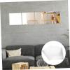 FOMIYES 4pcs Soft Mirror Wallpaper Sticker Wall-Mounted Mirrors Square s Vanity Tile Stick on s Shatterproof Wall Full Length Tiles Self Adhesive view 3