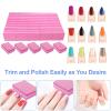 180/240 Grit Nail Buffers (50 Pack), mini Buffer Block Nail File for Acrylic Nails and Natural Nails, Professional Nail Buffer Block Bulk Buffing Blocks for Nail Buff Manicure File Blocks Set Pink view 3