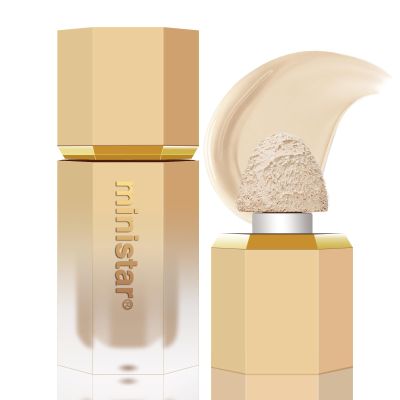 BEFIVECOK Liquid Concealer Makeup, Full Coverage Cream Face Concealer with Cushion Applicator, Highly Pigmented, Natural-Looking, Hydrating, Waterproof (#04 Ivory)