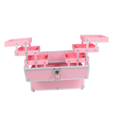 FRCOLOR Handheld Cosmetics Box Travel Makeup Organizer Removable Shoulder Strap Toiletry Case for Jewelry and Cosmetic Storage Stylish and Portable for