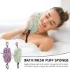 2pcs Bath Shower Loofah Mesh Puff Sponge Back Scrubber Exfoliating Shower Body Sponge Women Bathroom Accessories view 4
