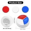 Red White Blue Face Paint - 3 Colors 12g USA American Flag Patriotic Stripe Fan Brush Stick, Face and Body Paint for 4th of July Independence Day, Halloween Cosplay Makeup, Sports Events Party Stuff view 2