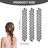 6 Pcs Hair Braiding Tool - Women's Styling Clip, French Twist Braid, Knitting Tool, Sticky Fishbone Hairstyle for Girls & Ladies view 2