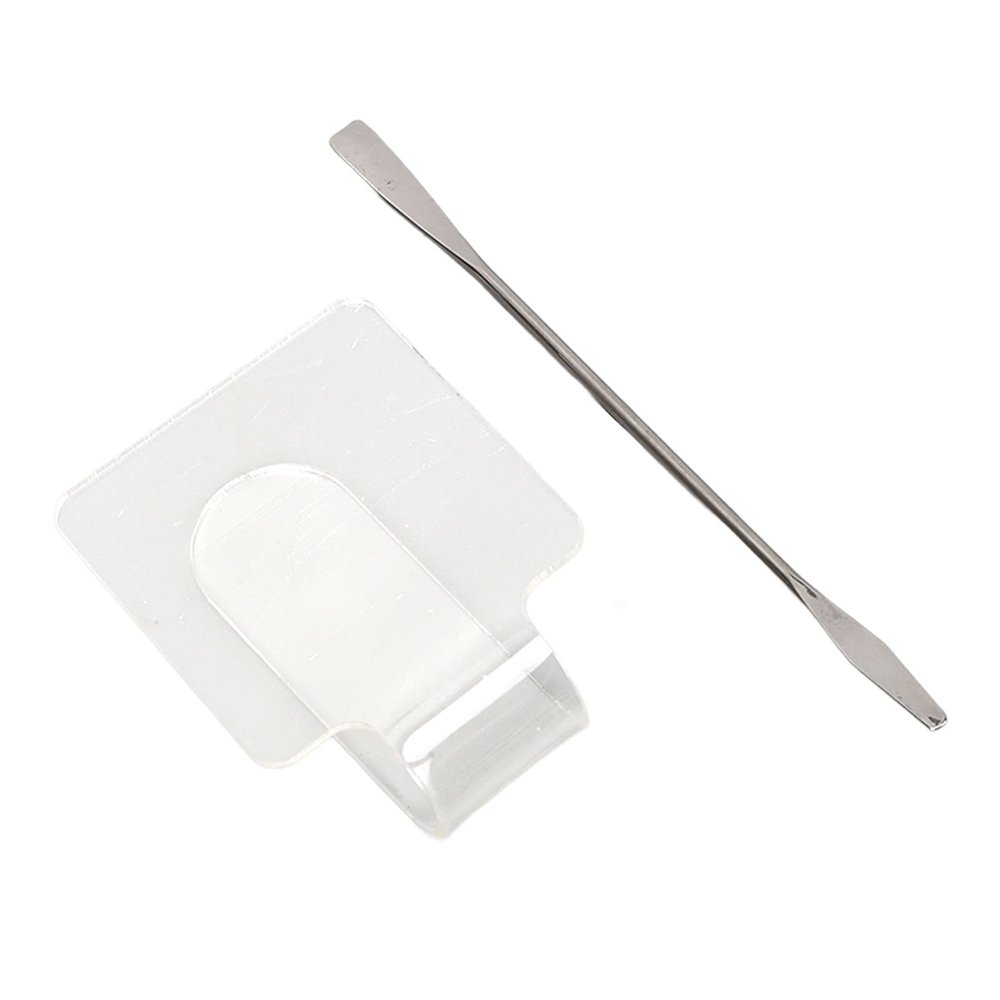 Cosmetic Acrylic Mixing Palette, Transparent Mixing Palette, Makeup Mixing Tray with Makeup Spatula for Mixing Foundation, Spatula Set Nail Art Painting Mixed Color Palette for Nail Art Beauty Salon