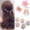 10Pcs Small Mini Metal Hair Clips with Flower Design and Crystals - Cute Barrettes for Girls, Kids' Bangs, and Women's Hair Accessories view 2