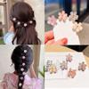 10Pcs Small Mini Metal Hair Clips with Flower Design and Crystals - Cute Barrettes for Girls, Kids' Bangs, and Women's Hair Accessories view 3