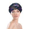 Dna Chain Photo Reusable Shower Cap For Women,Double Splashproof Shower Cap,Large Size For All Hair Lengths view 3