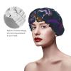 Dna Chain Photo Reusable Shower Cap For Women,Double Splashproof Shower Cap,Large Size For All Hair Lengths view 4
