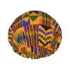 African Tribal Ethnic Texture Reusable Shower Cap For Women,Double Splashproof Shower Cap,Large Size For All Hair Lengths view 1
